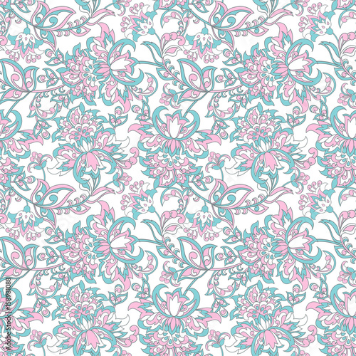 floral vector illustration damask background