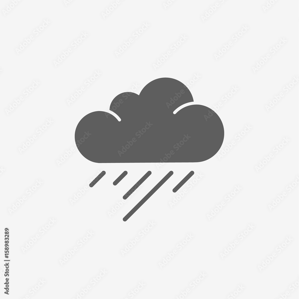 Rain Cloud Vector Rain Cloud Vector