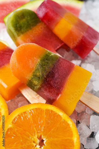 Fotografie homemade natural ice pops