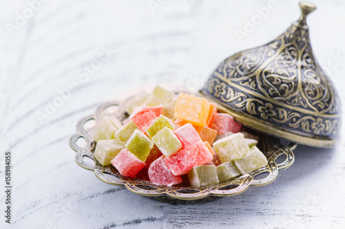Foto Traditional eastern dessert rahat lokum