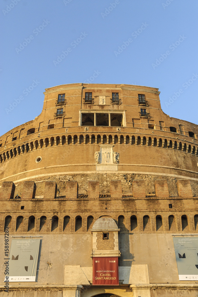 sight of the castle of Santangelo, Rome,  Italy.