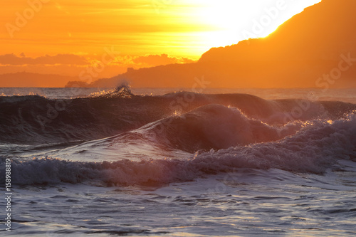 Surf al tramonto