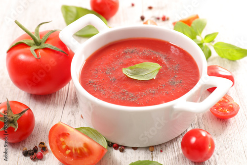 Fotografie tomato soup or sauce