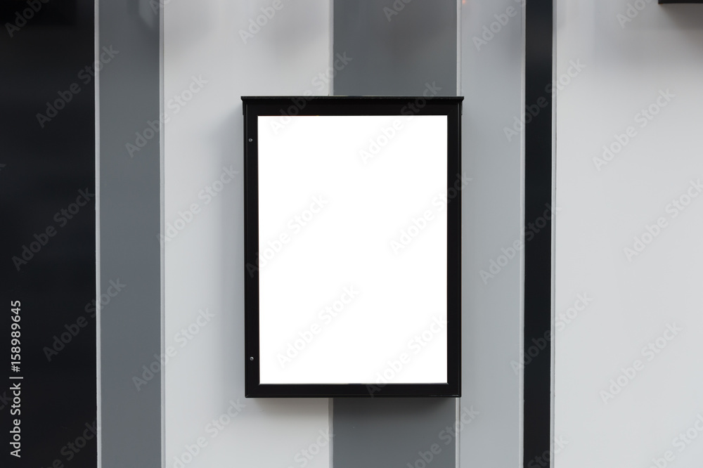 Large blank billboard on a street wall, banners with room to add your own text Large blank billboard on a street wall, banners with room to add your own text