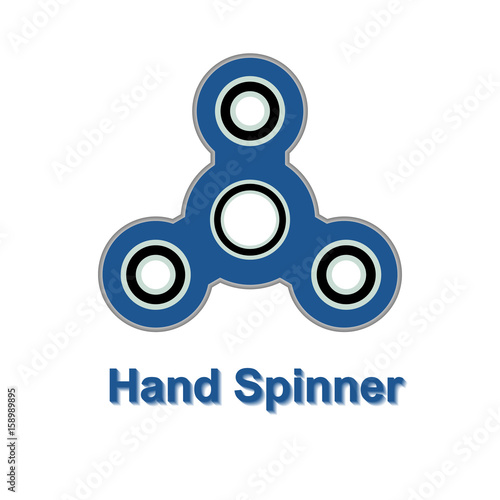 Fidget spinner icon. Toy for stress relief. 