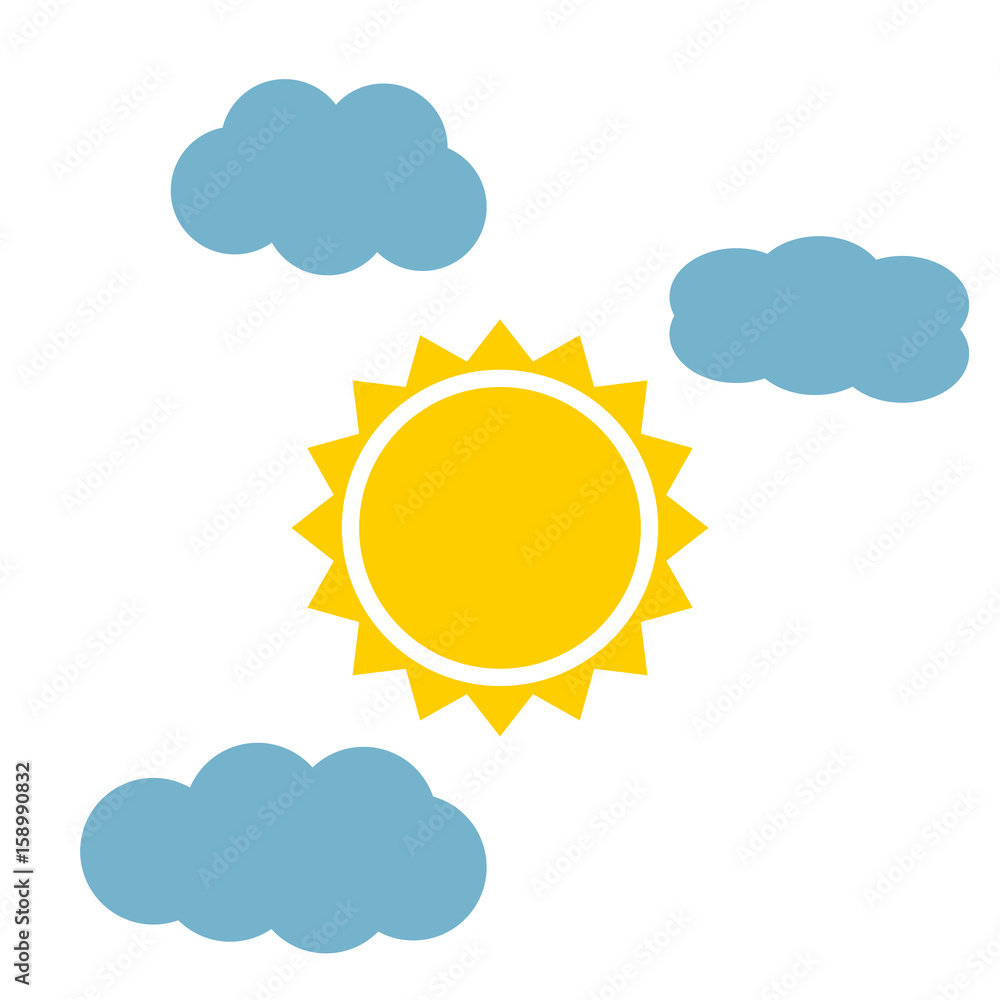 Sun with clouds Sun with clouds