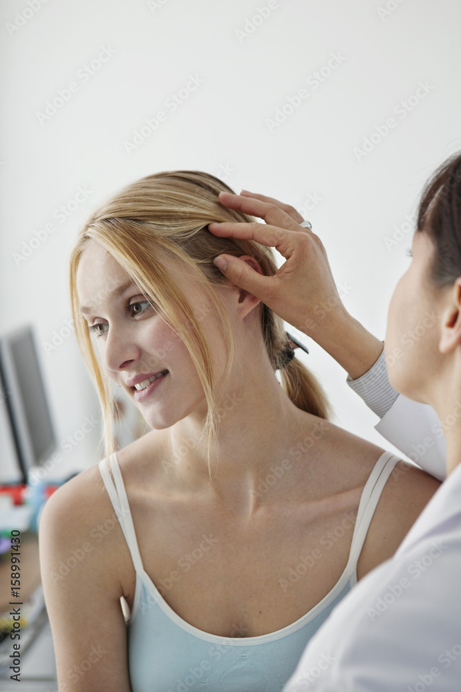 Fototapeta premium Dermatology consultation woman