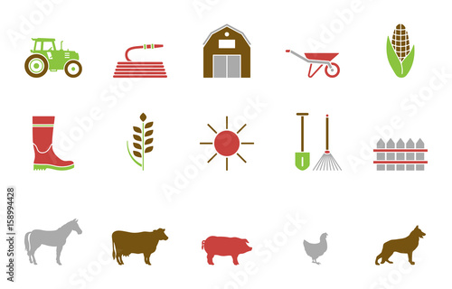 Bauernhof Iconset - Farbe