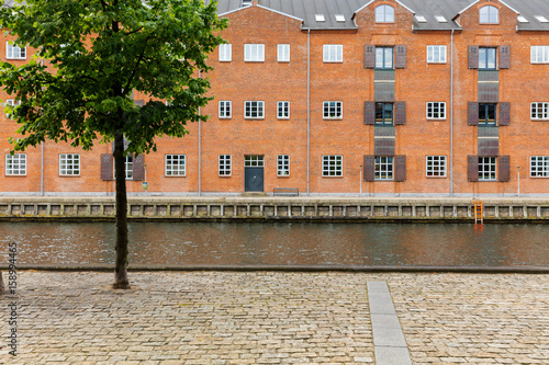 Canvas Print Copenhagen canal and buildings