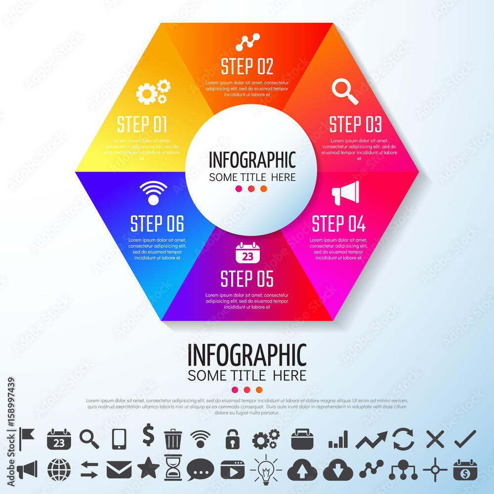 Fototapeta premium infographics Design Template