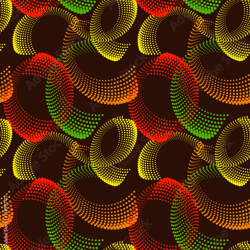 Colorful abstract seamless pattern. Repeating geometric shapes. Vector