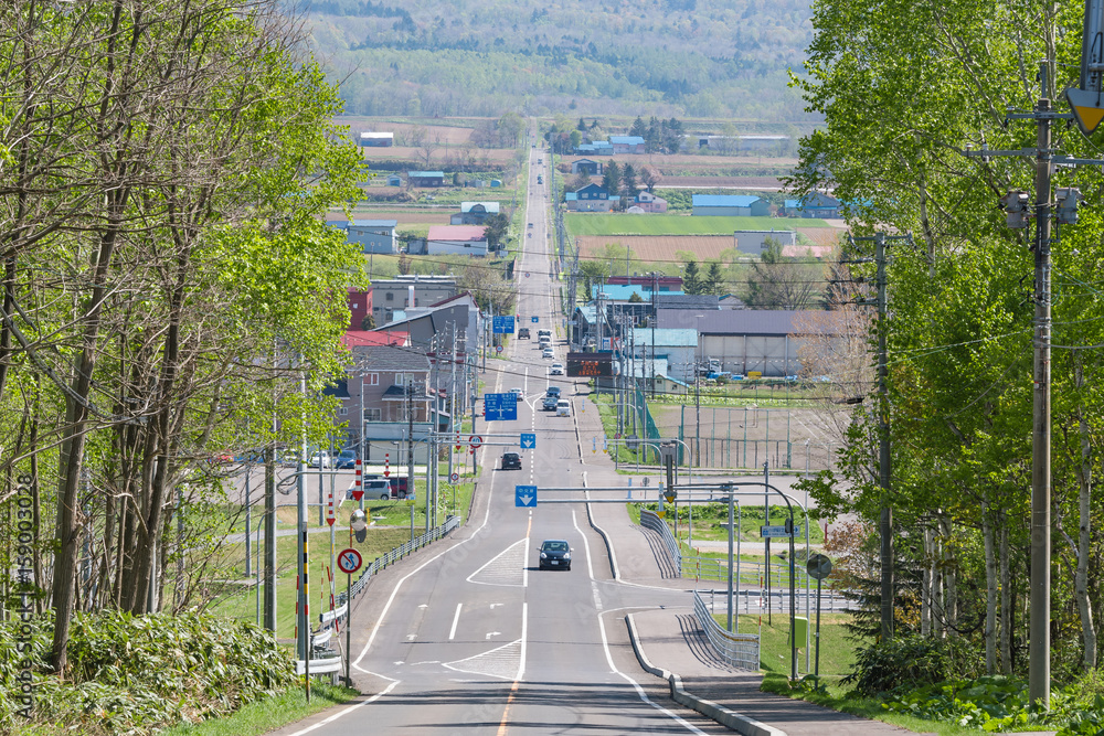 北海道の直線道路 北海道ニセコの風景stock Photo Adobe Stock 北海道の直線道路 北海道ニセコの風景stock Photo Adobe Stock
