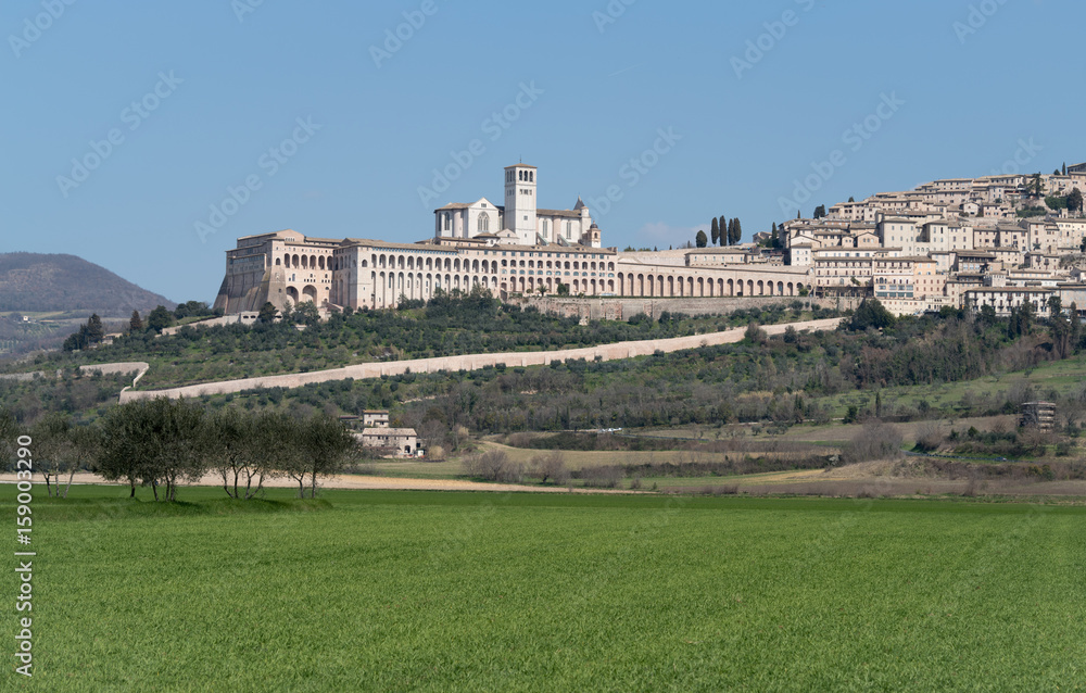 Italy, Panorama of Assisi