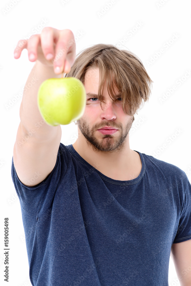 Macho with apple Macho with apple
