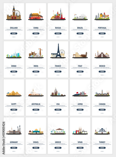 Big colletion of travel Screens for mobile app or UI, UX.