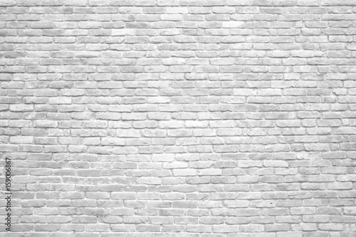 White brick wall, old surfa...