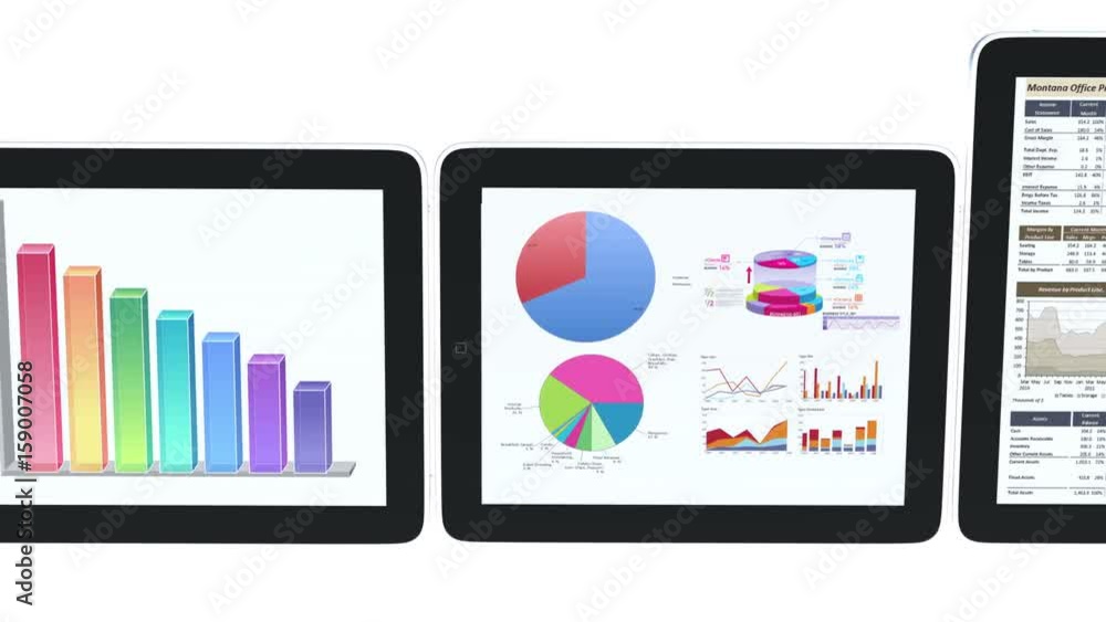 4k Mobile devices,finance pie charts & stock trend diagrams in the ipad. 4k Mobile devices,finance pie charts & stock trend diagrams in the ipad.