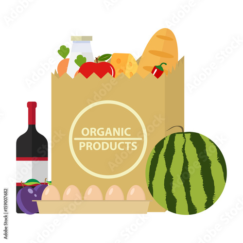 Package with organic products