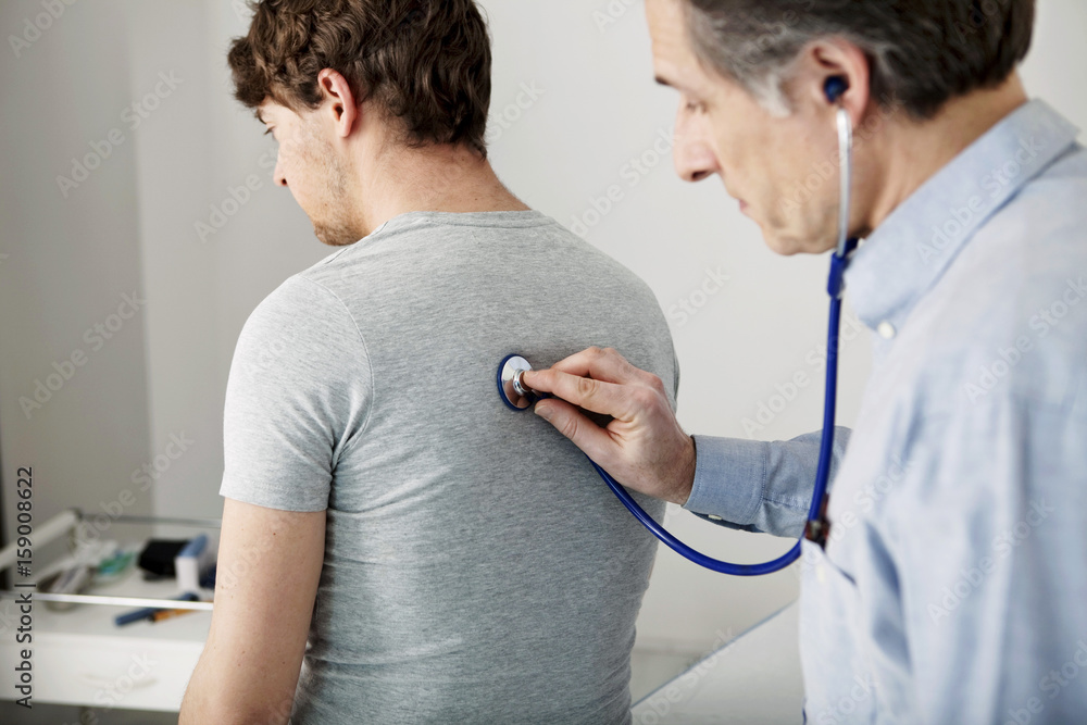 Obraz premium Auscultation, man