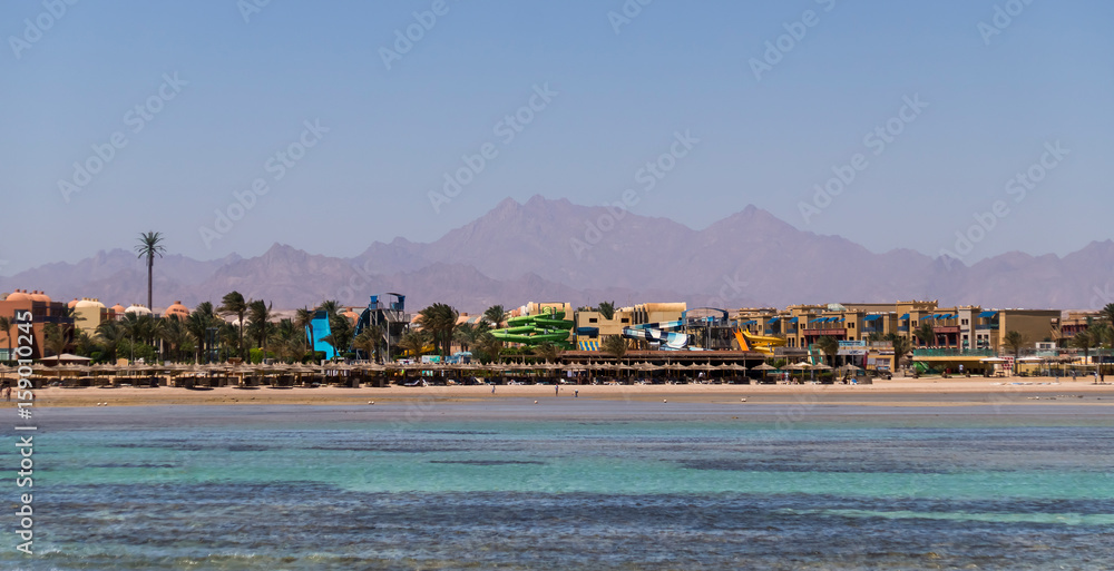 Coastline of Hurghada, Egypt