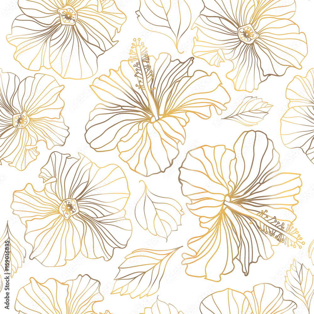 Seamless vector floral patterns