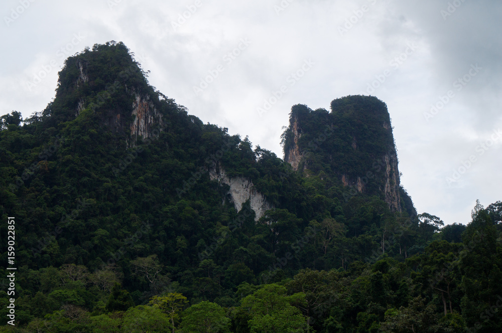 Limestone mountains in southern Thailand