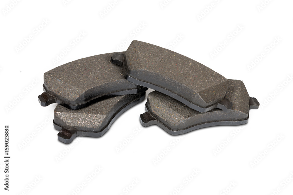 Brake pads isolated on white with clipping path. Brake pads isolated on white with clipping path.