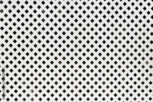 background white wooden lattice. square pattern