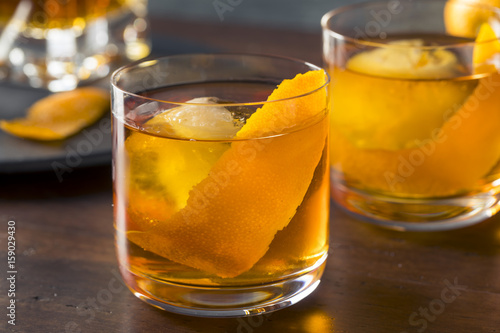 Homemade Boozy Old Fashioned Cocktail