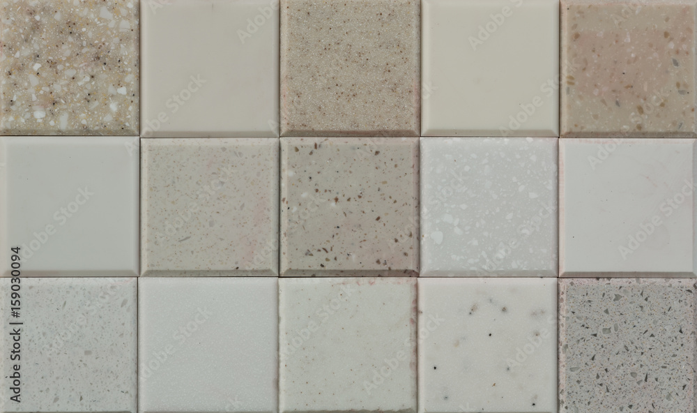 Mosaic of stone tiles, tiling for interior decoration Mosaic of stone tiles, tiling for interior decoration