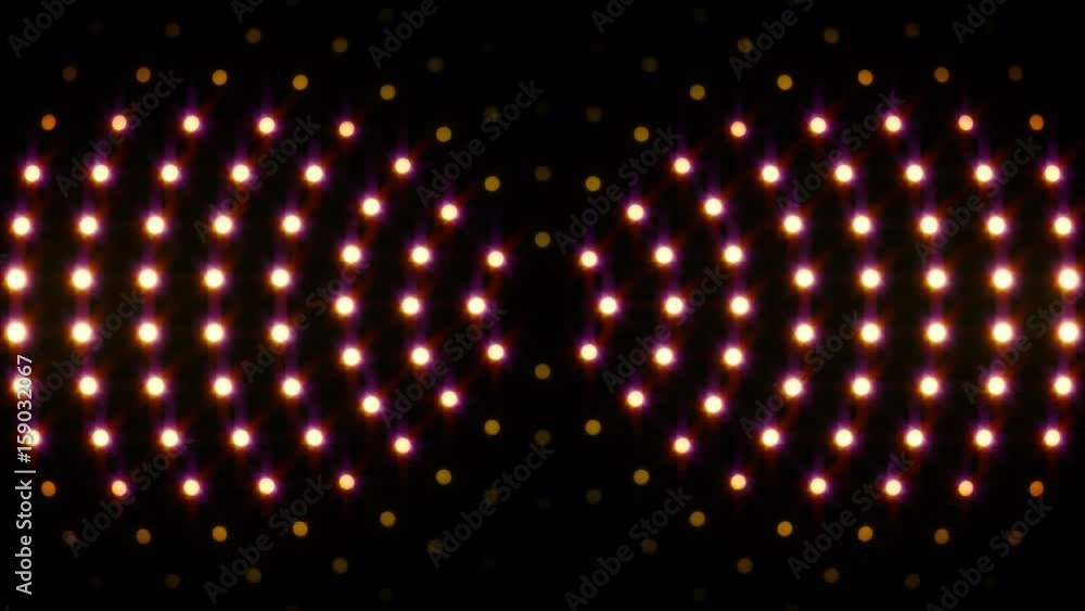 Blinking radial lights loop for background effect, vj sets, etc.