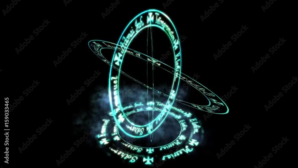 rotating christ rune rounds,dazzling energy rays. Stock ビデオ | Adobe Stock