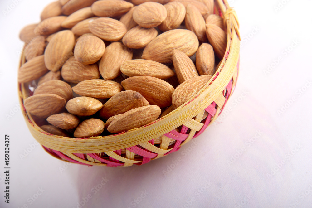 almonds in bowl