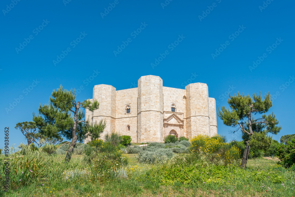 Castel del Monte, famous medieval fortress in Apulia, southern Italy.