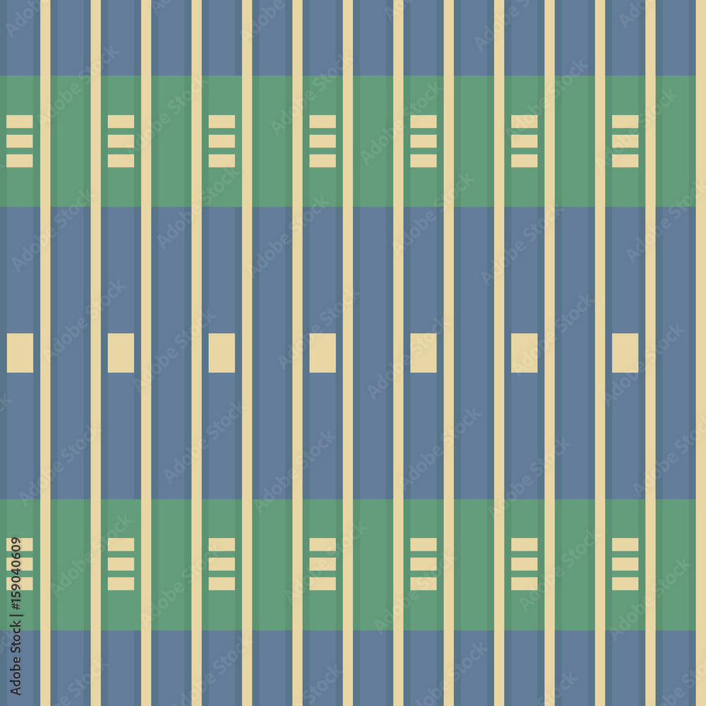 Seamless pattern with geometric figures and striped lines. Seamless pattern with geometric figures and striped lines.