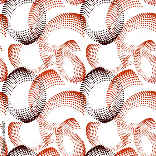 Colorful abstract seamless pattern. Repeating geometric shapes. Vector