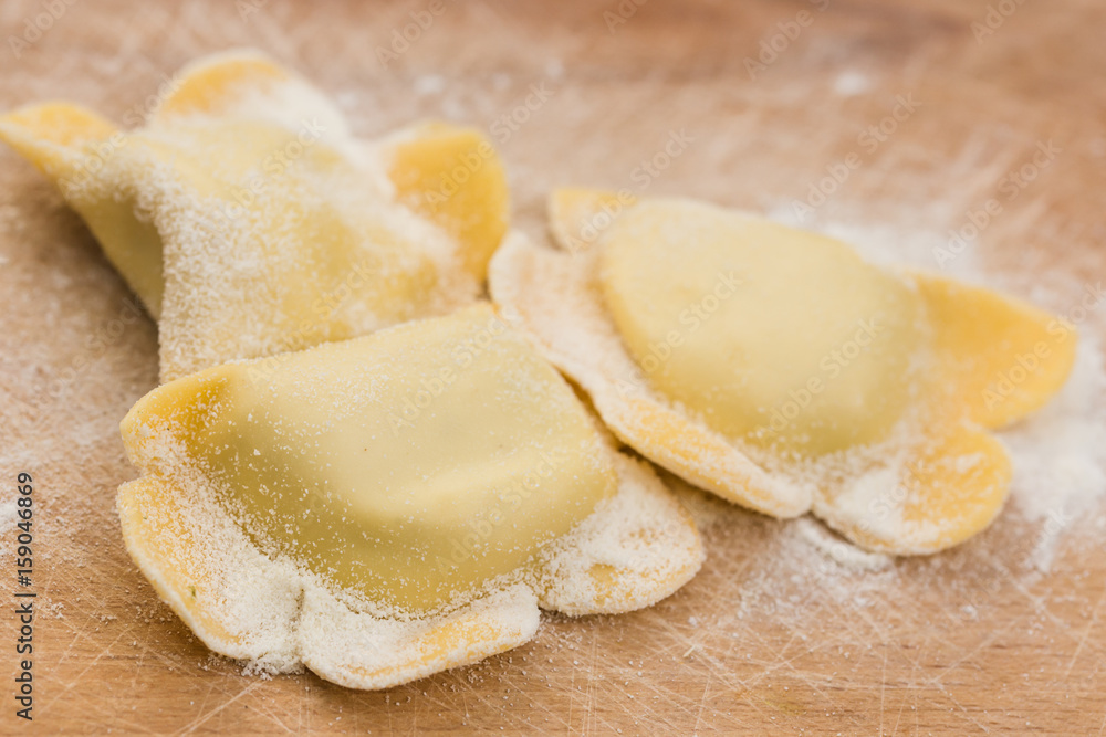 tortelli close up