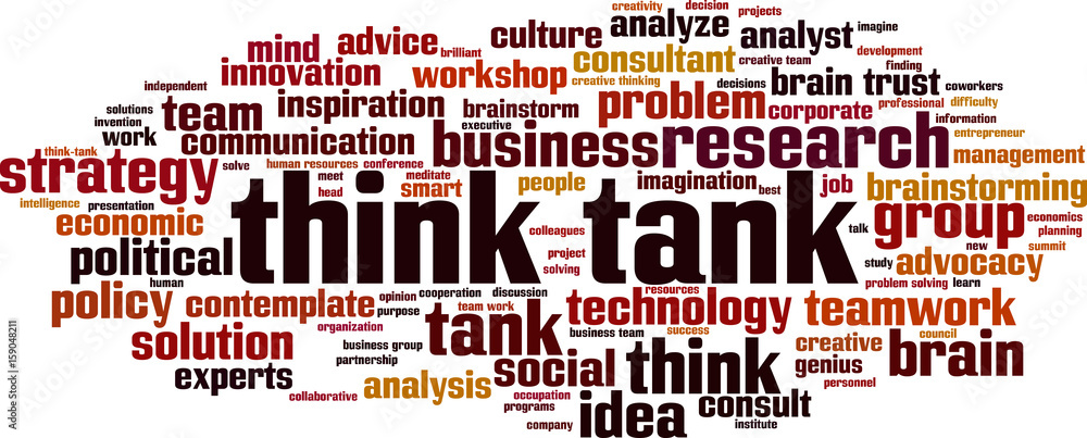 Think tank word cloud