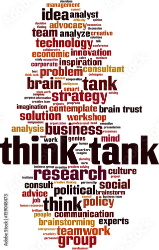 Think tank word cloud
