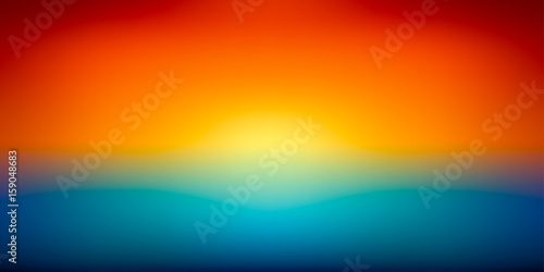 Abstract vector mesh background, color gradient, orange and blu, smooth sunset, vector wallpaper © panimoni