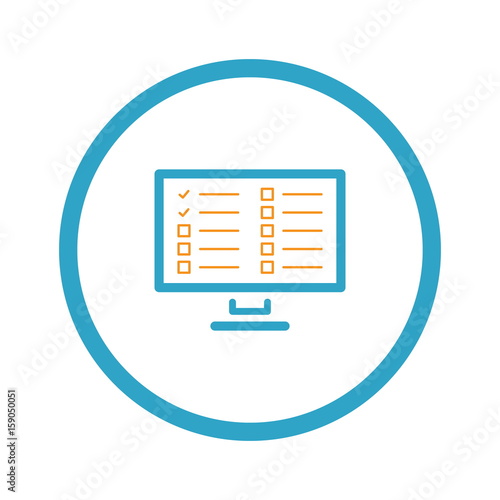 Online Health Tests and Medical Services Icon.