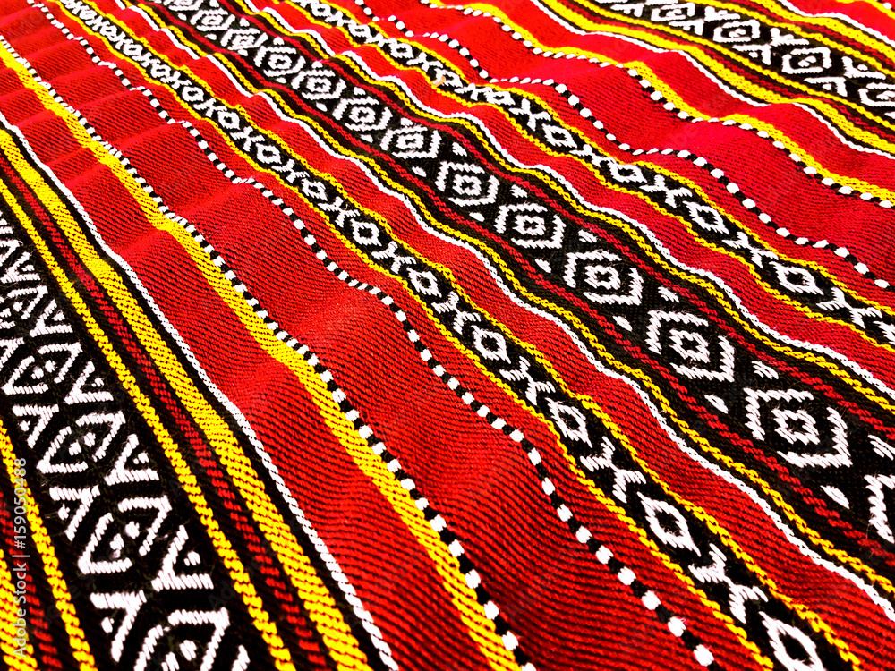 Red Traditional Carpet - obrazy, fototapety, plakaty 