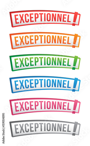 Exceptionnel - bandeau étiquette
