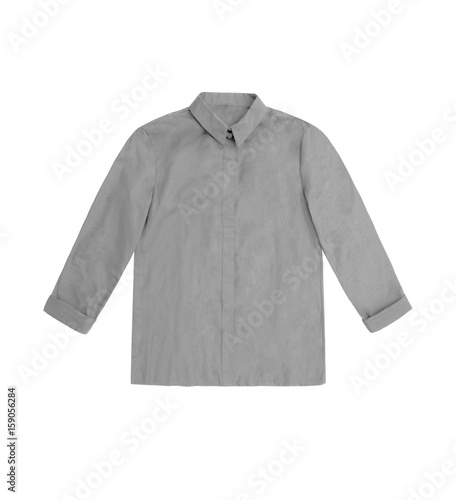 womens shirt in gray isolated on white background © Marisa Lia