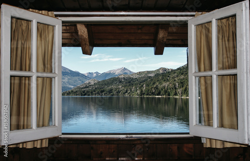 Carta da parati View From Hotel Room  Bariloche, Argentina