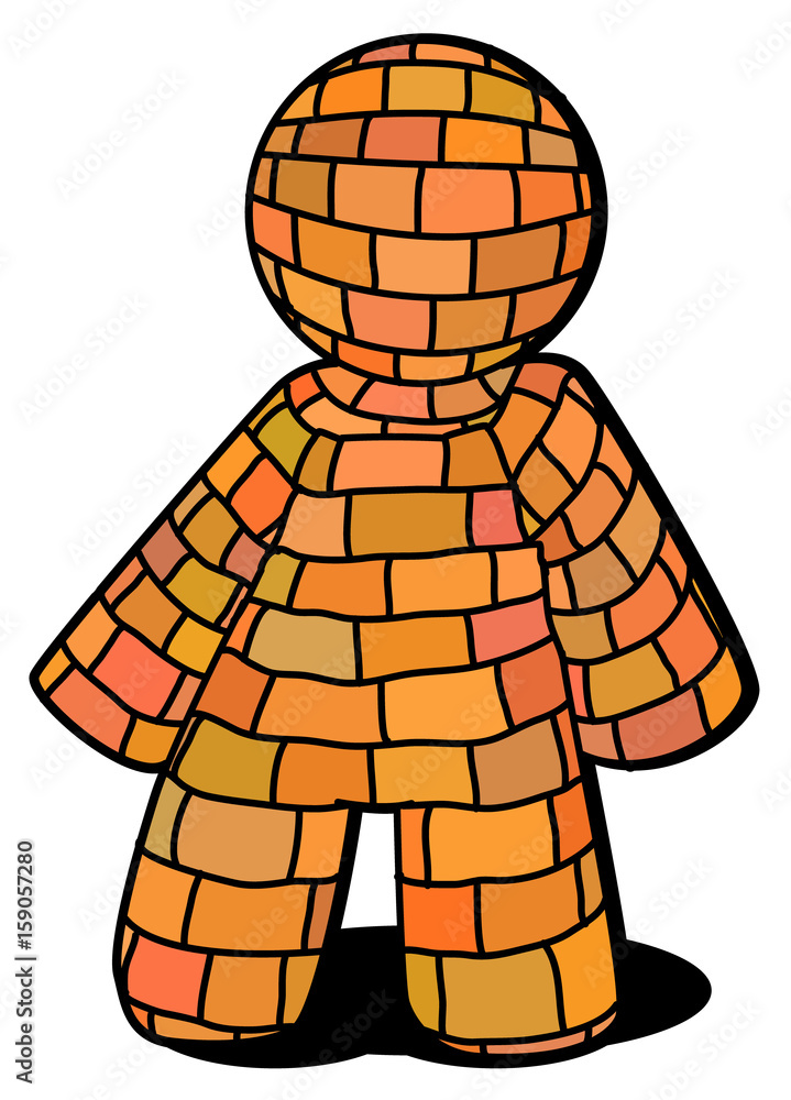 Brick Figure Drawing