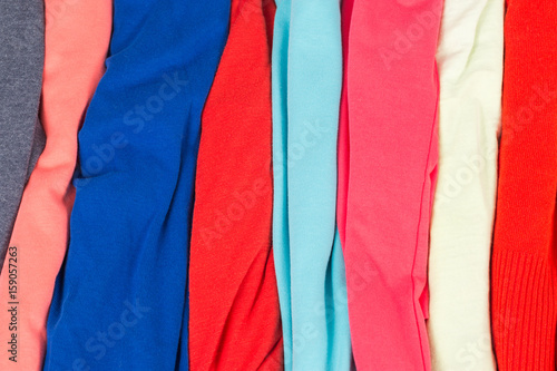 Many Colorful Fabric Cloth Textures With Patterns
