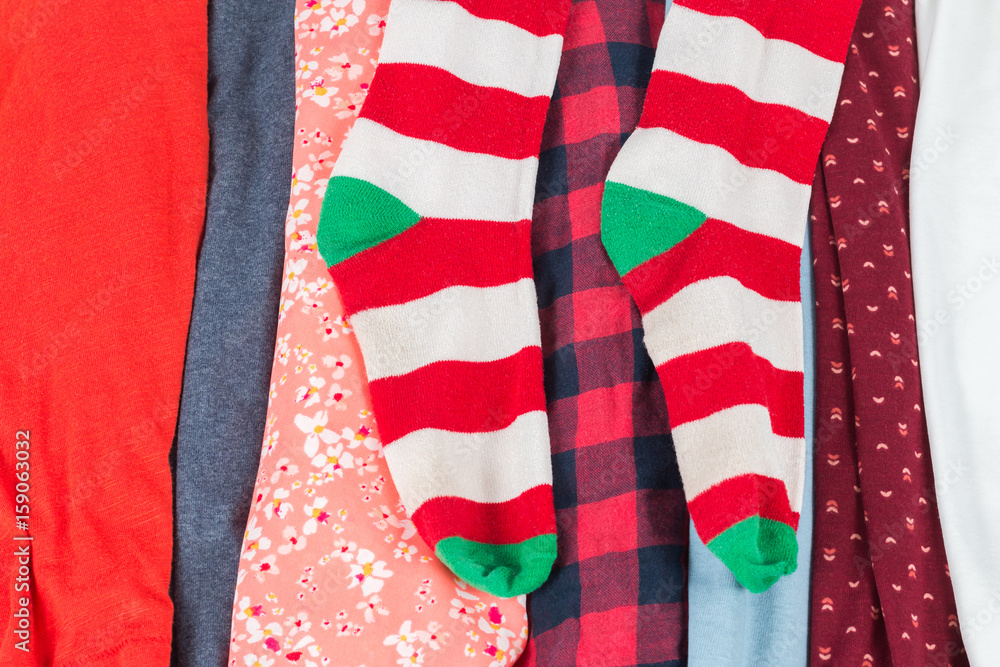 Obraz premium Many Colorful Fabric Cloth Textures With Patterns