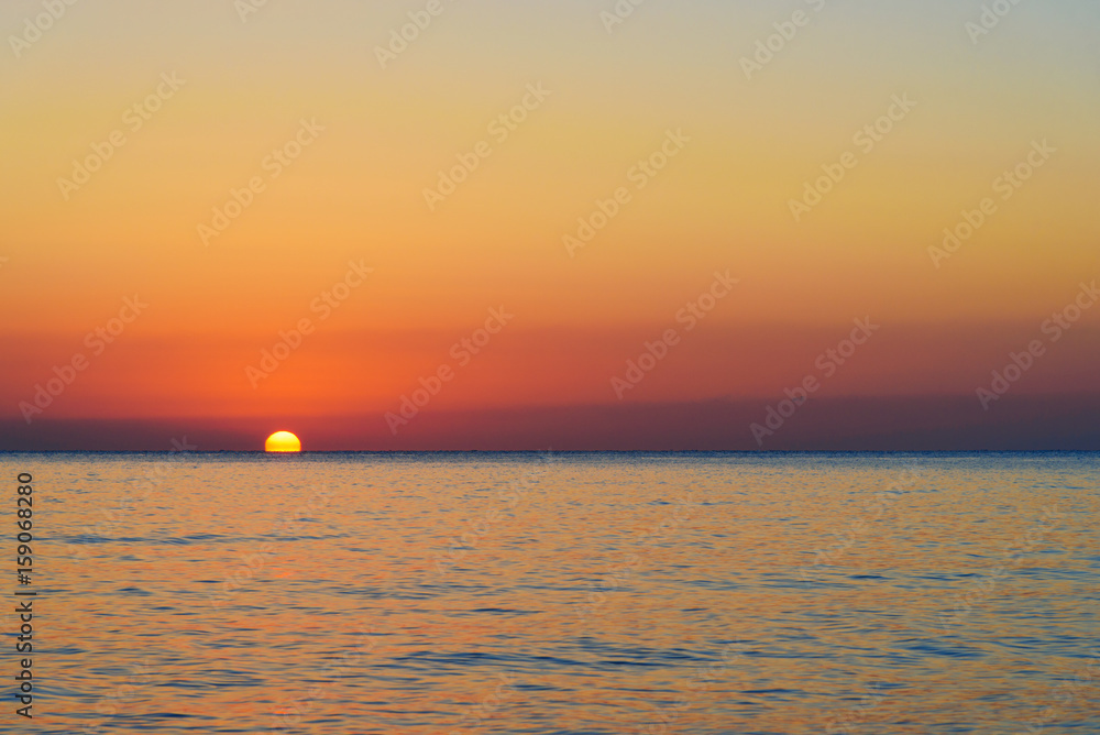 Sea beach sunrise