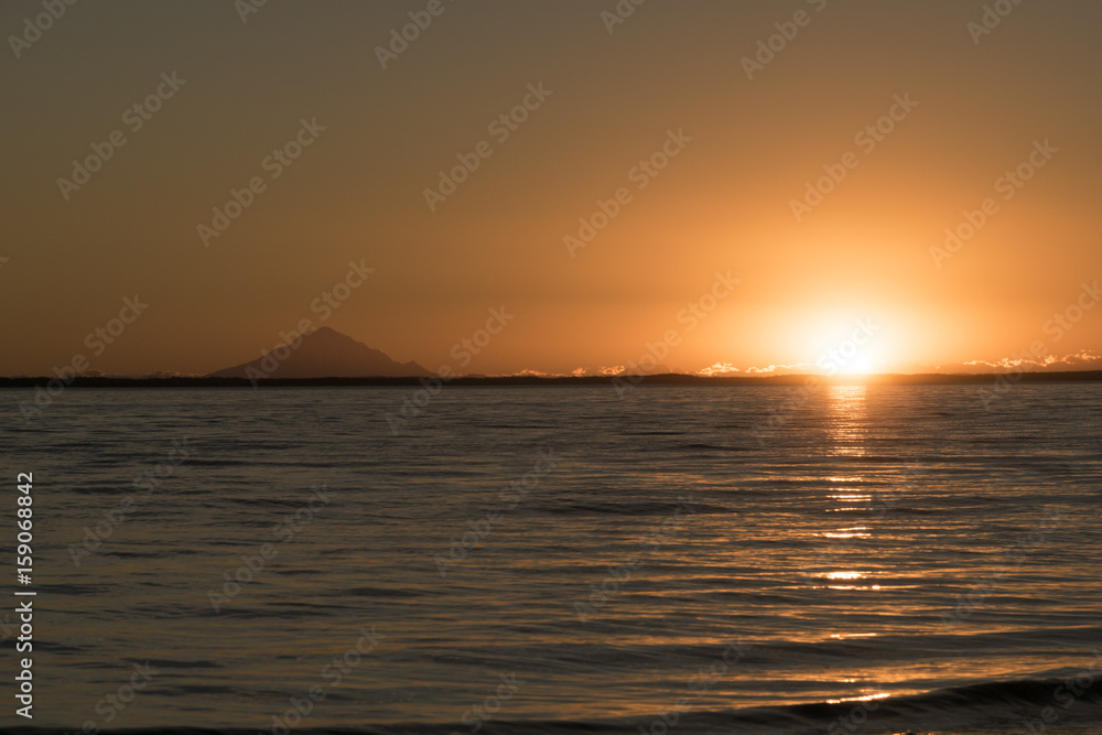 Sonnenuntergang in Alaska